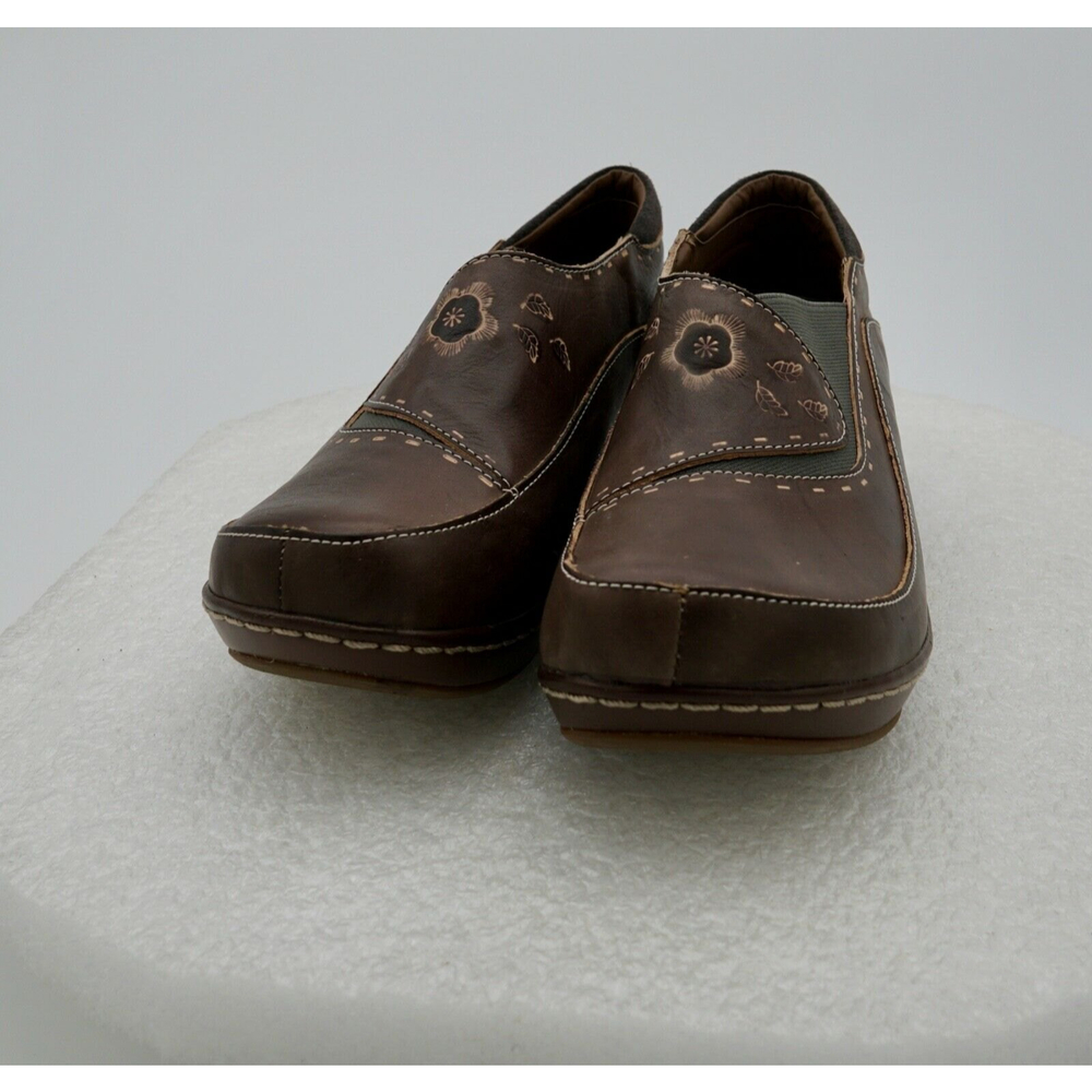 Spring Step L'Artiste Womens Dark Brown Burbank Slip On Shoes Size 41 US Sz 10.5
